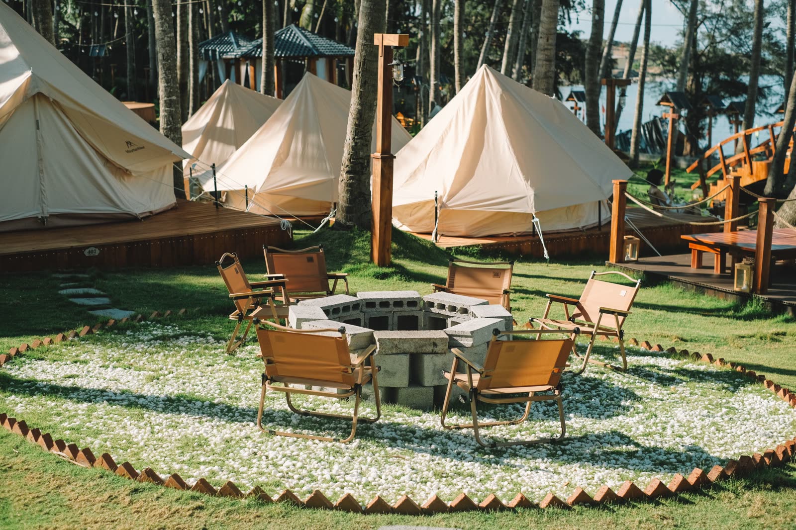 Sleep under canvas, wake to birdsong